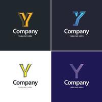 lettera y grande logo imballare design creativo moderno loghi design per il tuo attività commerciale vettore