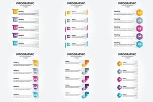 vettore illustrazione infografica piatto design impostato per pubblicità opuscolo aviatore e rivista