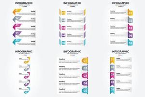 vettore illustrazione infografica piatto design impostato per pubblicità opuscolo aviatore e rivista