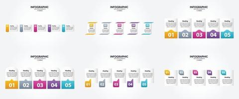 vettore illustrazione infografica piatto design impostato per pubblicità opuscolo aviatore e rivista