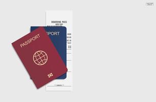 passaporti su sfondo bianco. vettore. vettore