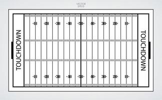 linea del campo di football americano. illustrazione vettoriale. vettore