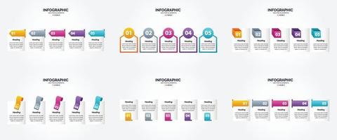 vettore illustrazione infografica piatto design impostato per pubblicità opuscolo aviatore e rivista