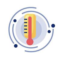 termometro per icona di misurazione della temperatura vettore