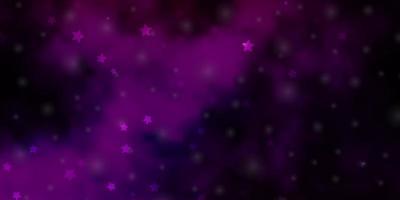 modello vettoriale rosa scuro con stelle astratte.