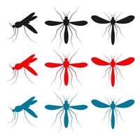 zanzara insetto disegno vettoriale illustrazione isolato su sfondo bianco