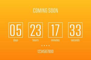 coundown timer design illustrazione vettoriale isolato su sfondo