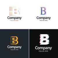 lettera B grande logo imballare design creativo moderno loghi design per il tuo attività commerciale vettore