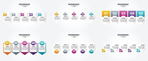 vettore illustrazione infografica piatto design impostato per pubblicità opuscolo aviatore e rivista