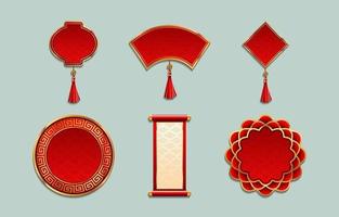 modelli di etichette ornamento cinese del nuovo anno