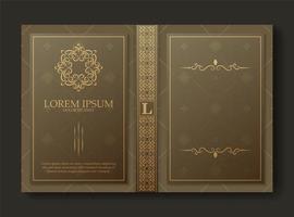 design di copertina del libro ornamentale premium vettore