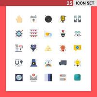 impostato di 25 moderno ui icone simboli segni per direzione vendita Avviso CD vendita annuncio pubblicitario grande vendita modificabile vettore design elementi