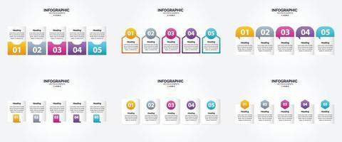 vettore illustrazione infografica piatto design impostato per pubblicità opuscolo aviatore e rivista