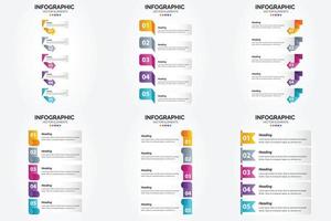 vettore illustrazione infografica piatto design impostato per pubblicità opuscolo aviatore e rivista