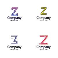 lettera z grande logo imballare design creativo moderno loghi design per il tuo attività commerciale vettore