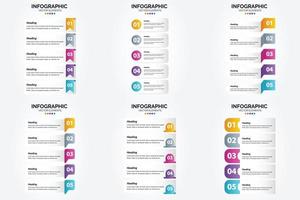 vettore illustrazione infografica piatto design impostato per pubblicità opuscolo aviatore e rivista