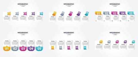 vettore illustrazione infografica piatto design impostato per pubblicità opuscolo aviatore e rivista