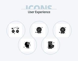 utente Esperienza glifo icona imballare 5 icona design. premio. qualità. design. distintivo. sociale media vettore
