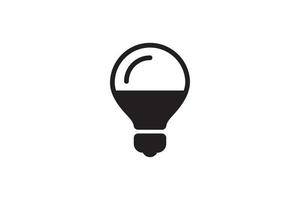 guidato lampada icona energia economia tecnologia. elettrico lampadina energia moderno innovazione. inteligente casa vettore cartello.