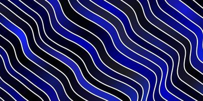 sfondo vettoriale blu scuro con linee piegate