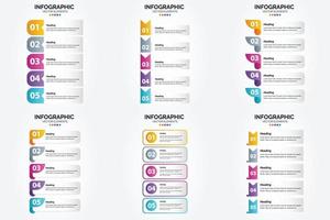 vettore illustrazione infografica piatto design impostato per pubblicità opuscolo aviatore e rivista