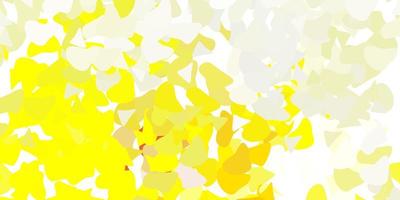 trama vettoriale giallo chiaro con forme di memphis.