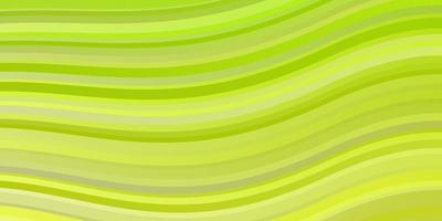 layout vettoriale verde chiaro, giallo con curve.