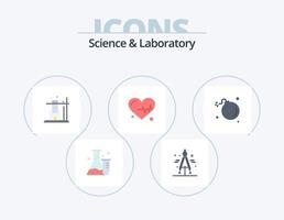 scienza piatto icona imballare 5 icona design. scienza. esplosione. scienza. cometa. scienza vettore
