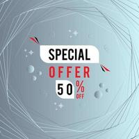 banner offerta speciale con sconto speciale. vettore