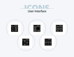 utente interfaccia glifo icona imballare 5 icona design. eroe. comunicazione. Immagine. a. comunicazione vettore