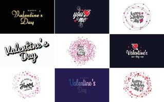 io amore voi disegnato a mano lettering con un' cuore design. adatto per uso come un' San Valentino giorno saluto o nel romantico disegni vettore