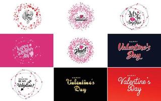 essere mio San Valentino San Valentino vacanza lettering per saluto carta vettore