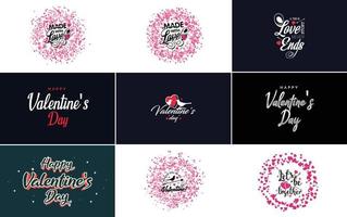 essere mio San Valentino San Valentino vacanza lettering per saluto carta vettore