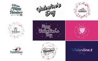 essere mio San Valentino San Valentino vacanza lettering per saluto carta vettore