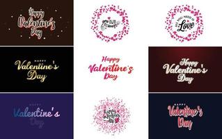 essere mio San Valentino San Valentino vacanza lettering per saluto carta vettore