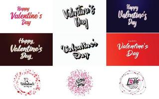 io amore voi disegnato a mano lettering con un' cuore design. adatto per uso come un' San Valentino giorno saluto o nel romantico disegni vettore