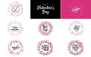 essere mio San Valentino San Valentino vacanza lettering per saluto carta vettore