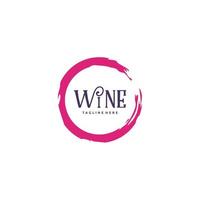 astratto logo per vino Casa nel modulo di vino macchie isolato su bianca sfondo, icona vettore