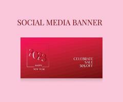 modello di banner per social media super vendita vettore