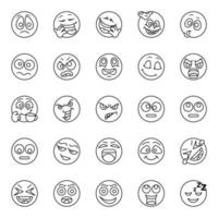schema icone per emoji. vettore