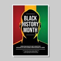 poster del mese della storia nera vettore