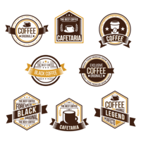 Distintivo di caffè vettore