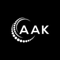 aak lettera logo creativo design. aak unico design. vettore