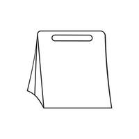 carta Borsa icona vettore. pacchetto illustrazione cartello. pacchetto simbolo o logo. vettore