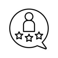 valutazione icona vettore. grado illustrazione cartello. revisione simbolo. commento logo. vettore