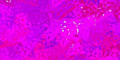 layout vettoriale viola chiaro, rosa con forme triangolari.