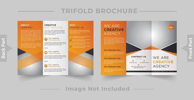 trifold opuscolo design modello vettore