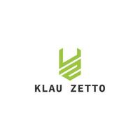 astratto iniziale lettera kz o zk logo nel verde colore isolato nel bianca sfondo applicato per avventura all'aperto industria logo anche adatto per il Marche o aziende avere iniziale nome zk o kz. vettore