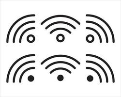 Wi-Fi segnale icona impostato vettore