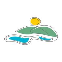 piscine icona logo design vettore